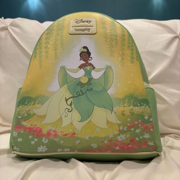 Loungefly X Princess and the Frog Tiana Mini Backpack & Zip Wallet Set NWT - Picture 3 of 13